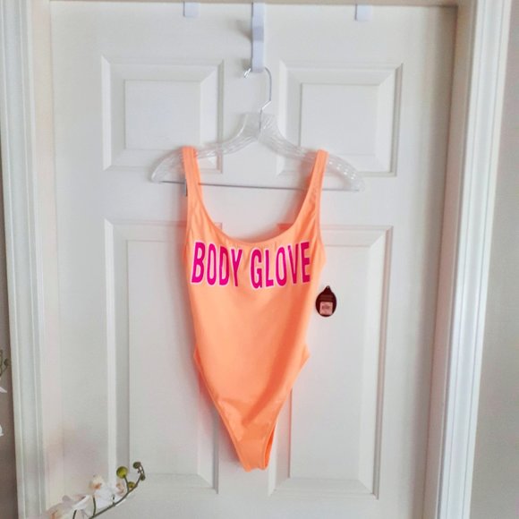 NWT Body Glove one piece neon mango swimsuit - Picture 5 of 6